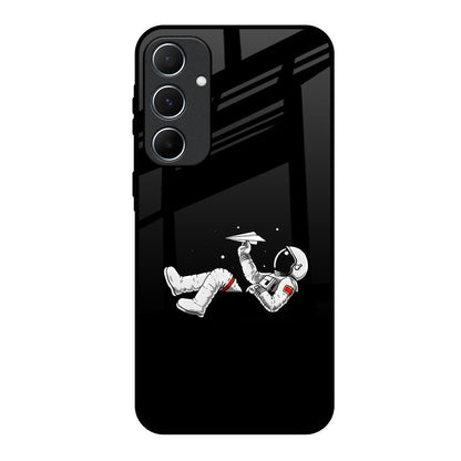 Space Traveller Samsung Galaxy A55 5G Glass Back Cover Online