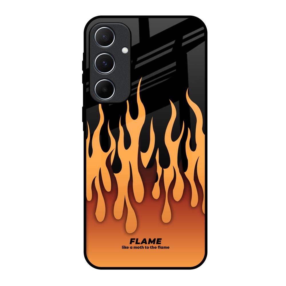 Fire Flame Samsung Galaxy A55 5G Glass Back Cover Online