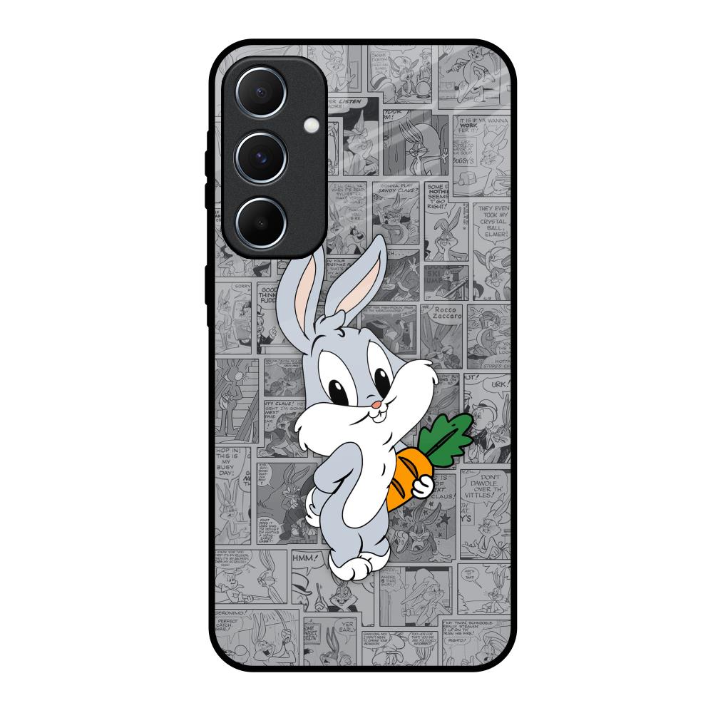 Cute Baby Bunny Samsung Galaxy A55 5G Glass Back Cover Online