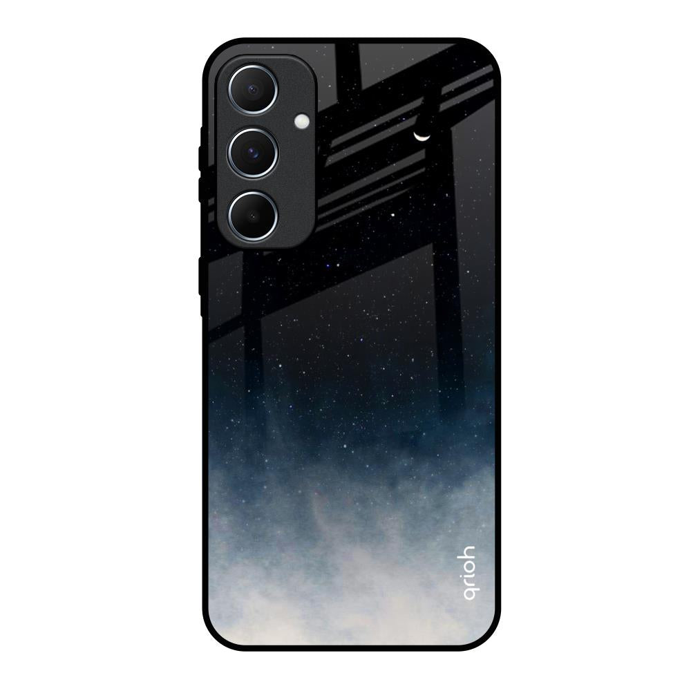 Black Aura Samsung Galaxy A55 5G Glass Back Cover Online
