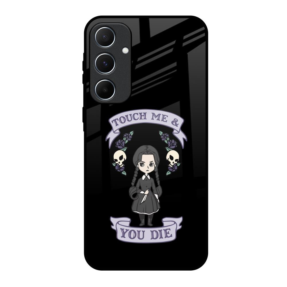Touch Me & You Die Samsung Galaxy A55 5G Glass Back Cover Online