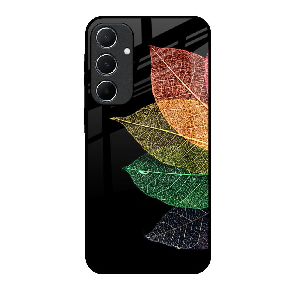 Colorful Leaves Samsung Galaxy A55 5G Glass Back Cover Online