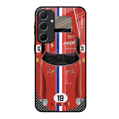 Racing Vintage Samsung Galaxy A55 5G Glass Back Cover Online