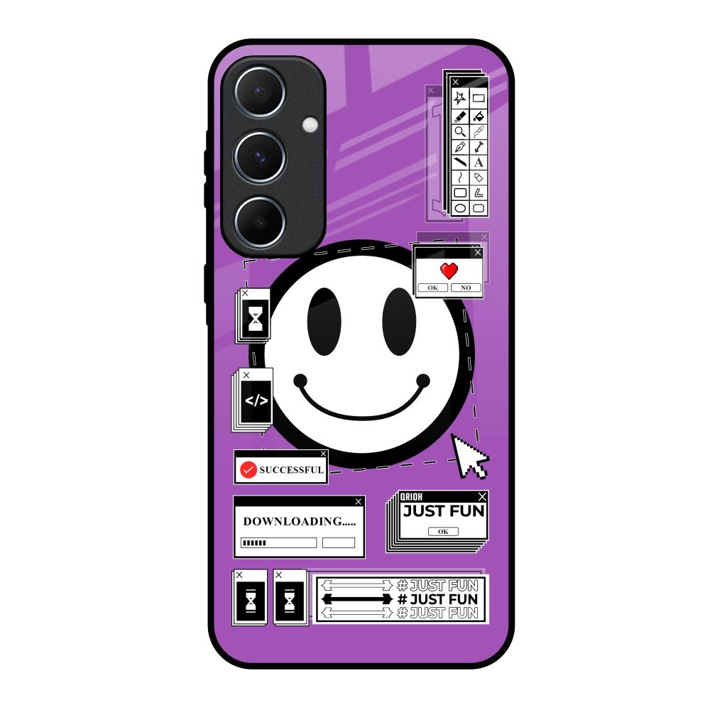 Code with Smile Samsung Galaxy A55 5G Glass Back Cover Online