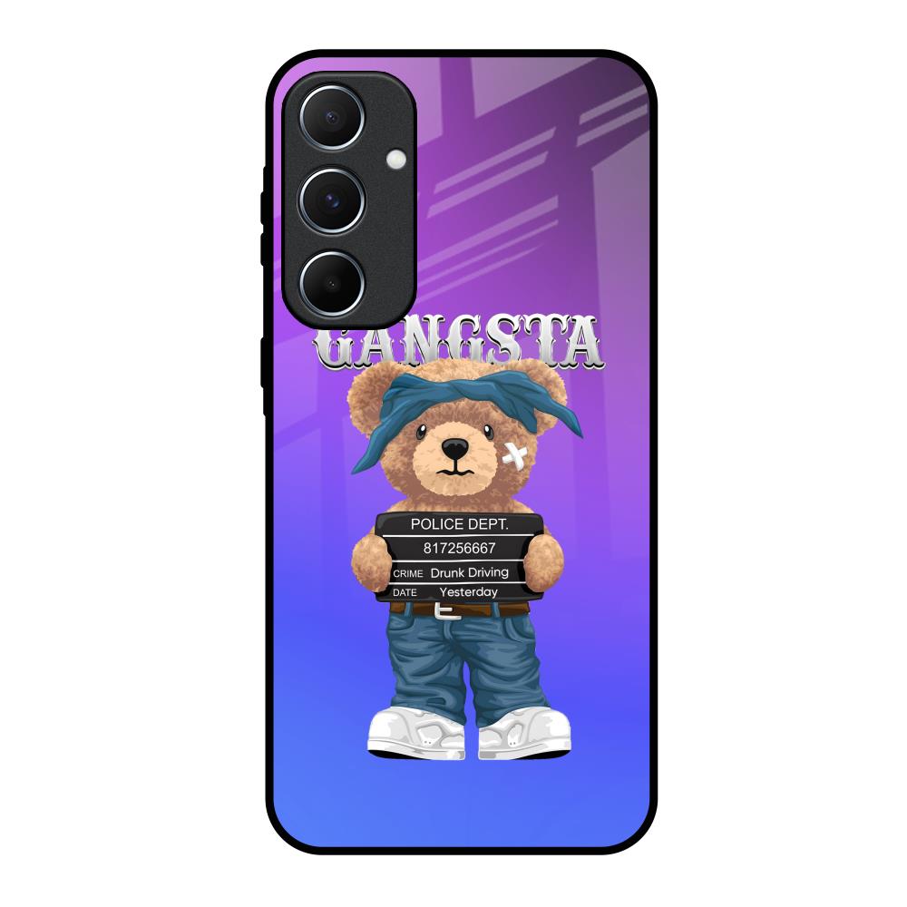 Gangsta Bear Samsung Galaxy A55 5G Glass Back Cover Online