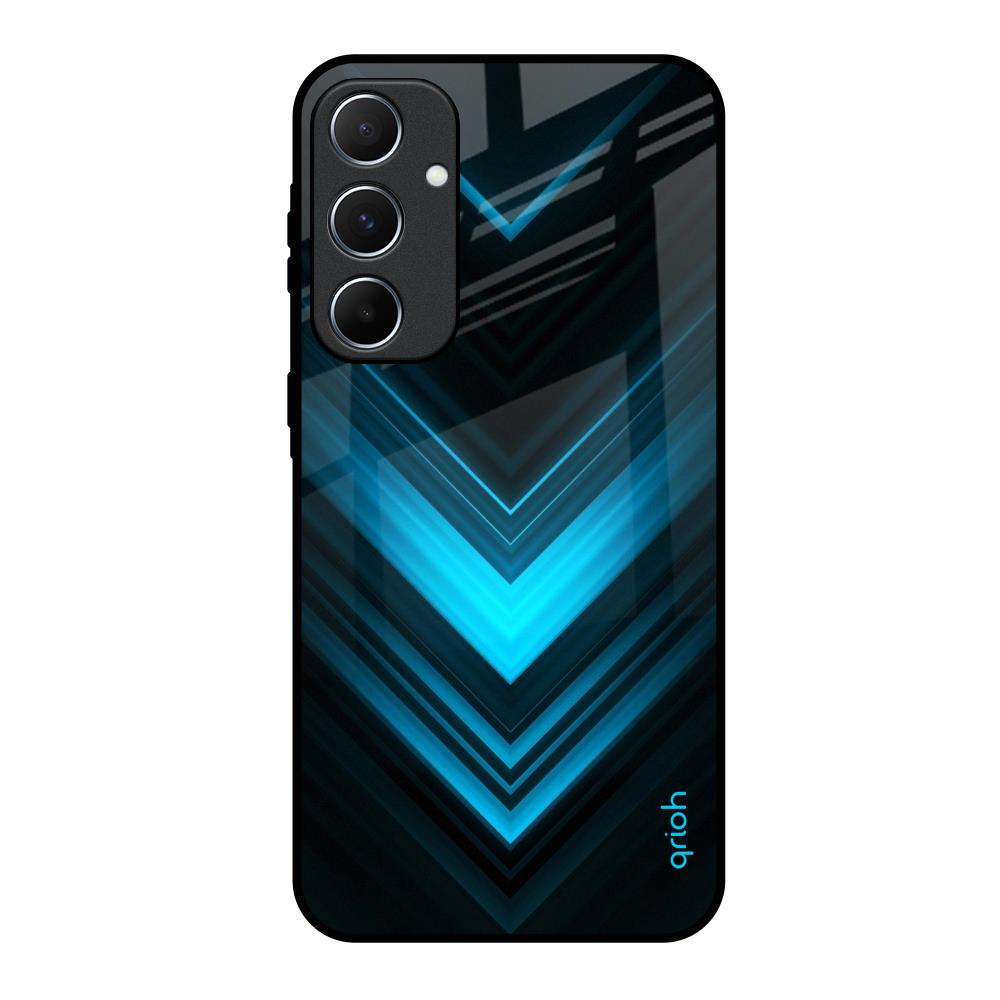 Vertical Blue Arrow Samsung Galaxy A55 5G Glass Back Cover Online