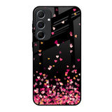 Heart Rain Fall Samsung Galaxy A55 5G Glass Back Cover Online