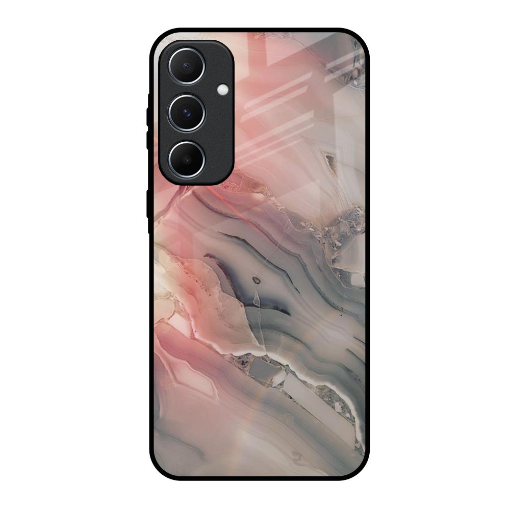 Pink And Grey Marble Samsung Galaxy A55 5G Glass Back Cover Online