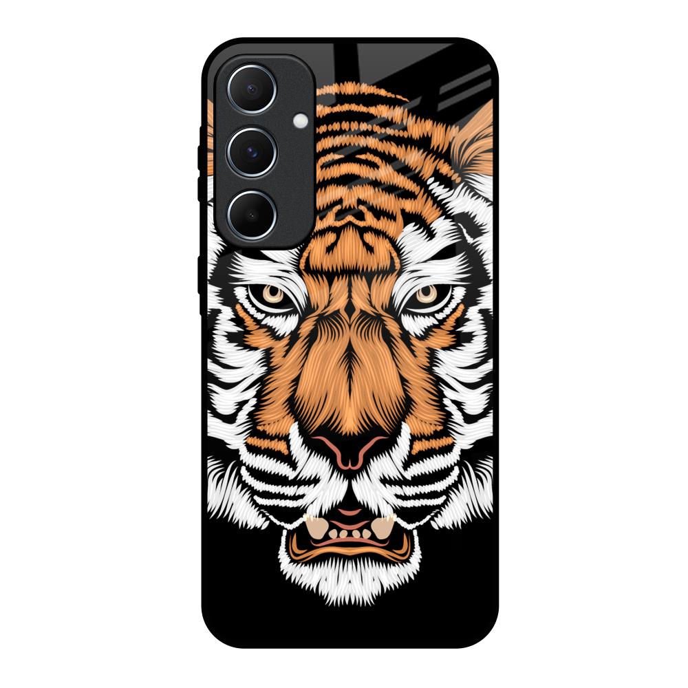 Angry Tiger Samsung Galaxy A55 5G Glass Back Cover Online