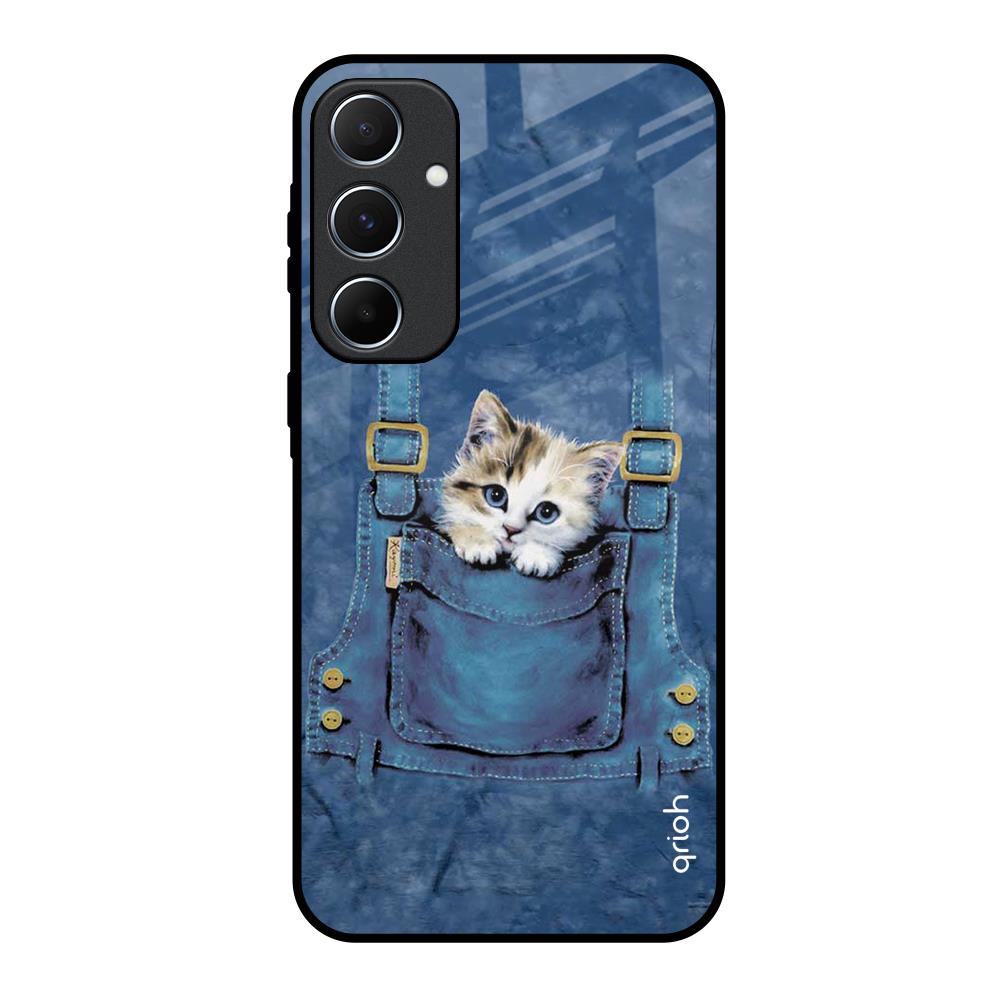 Kitty In Pocket Samsung Galaxy A55 5G Glass Back Cover Online