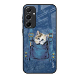 Kitty In Pocket Samsung Galaxy A55 5G Glass Back Cover Online