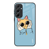 Adorable Cute Kitty Samsung Galaxy A55 5G Glass Back Cover Online