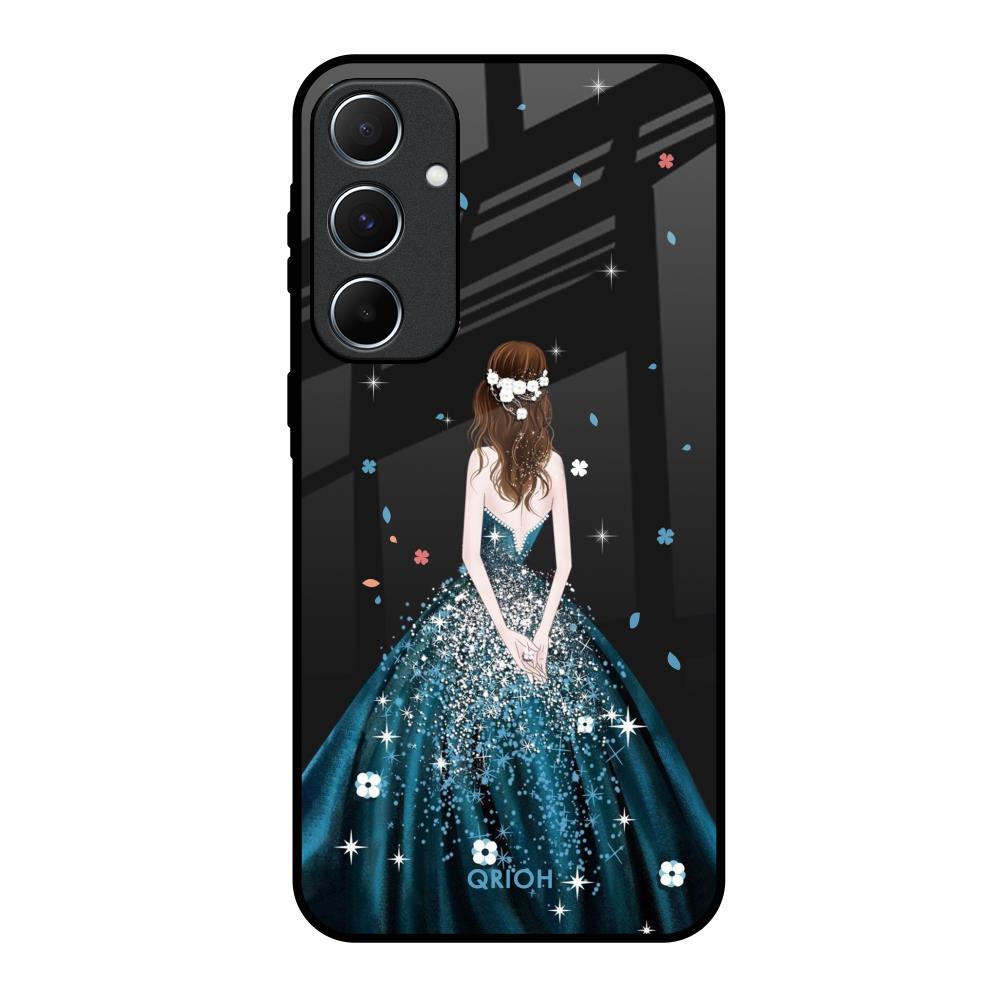 Queen Of Fashion Samsung Galaxy A55 5G Glass Back Cover Online