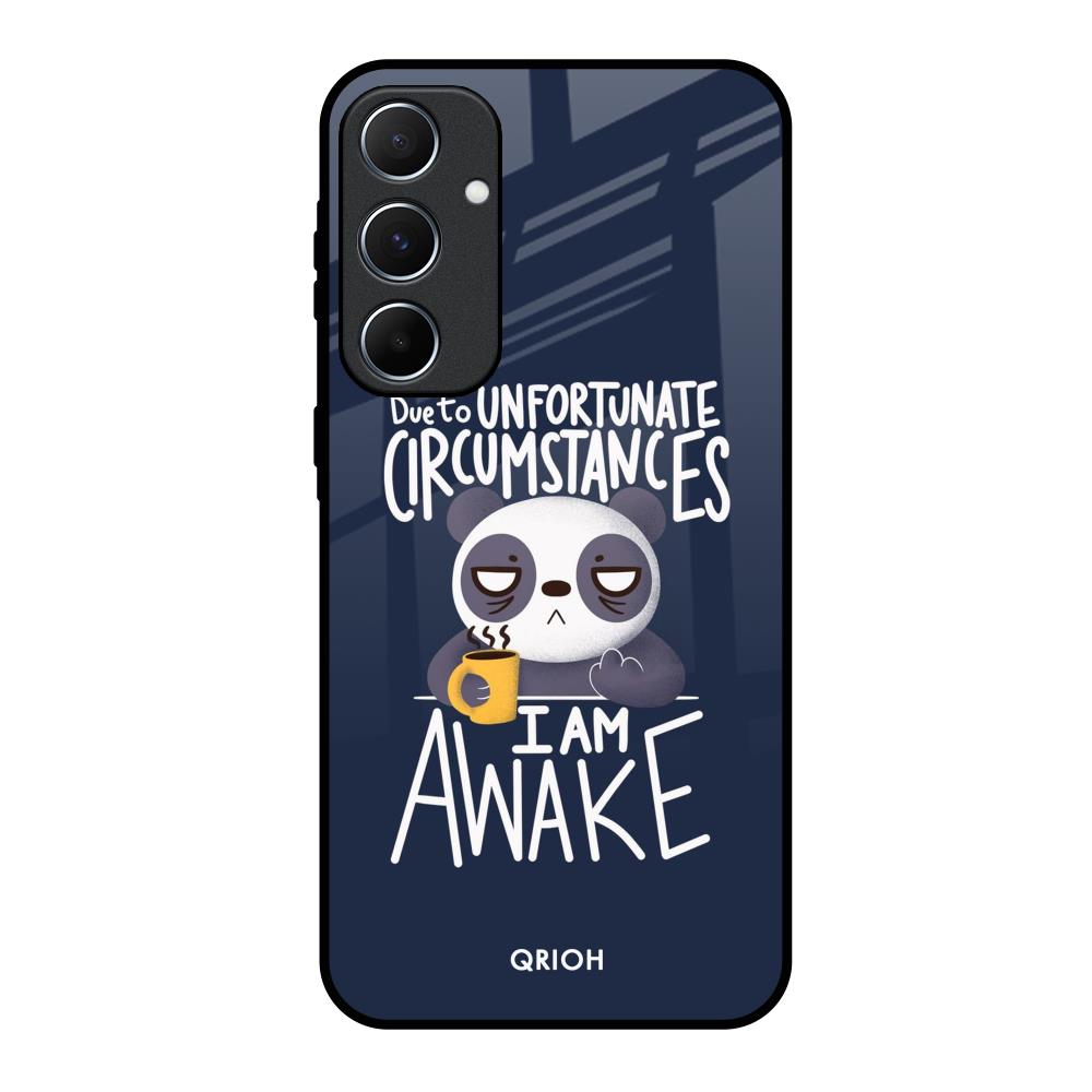 Struggling Panda Samsung Galaxy A55 5G Glass Back Cover Online
