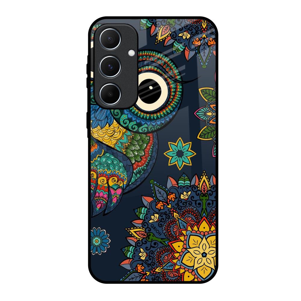 Owl Art Samsung Galaxy A55 5G Glass Back Cover Online