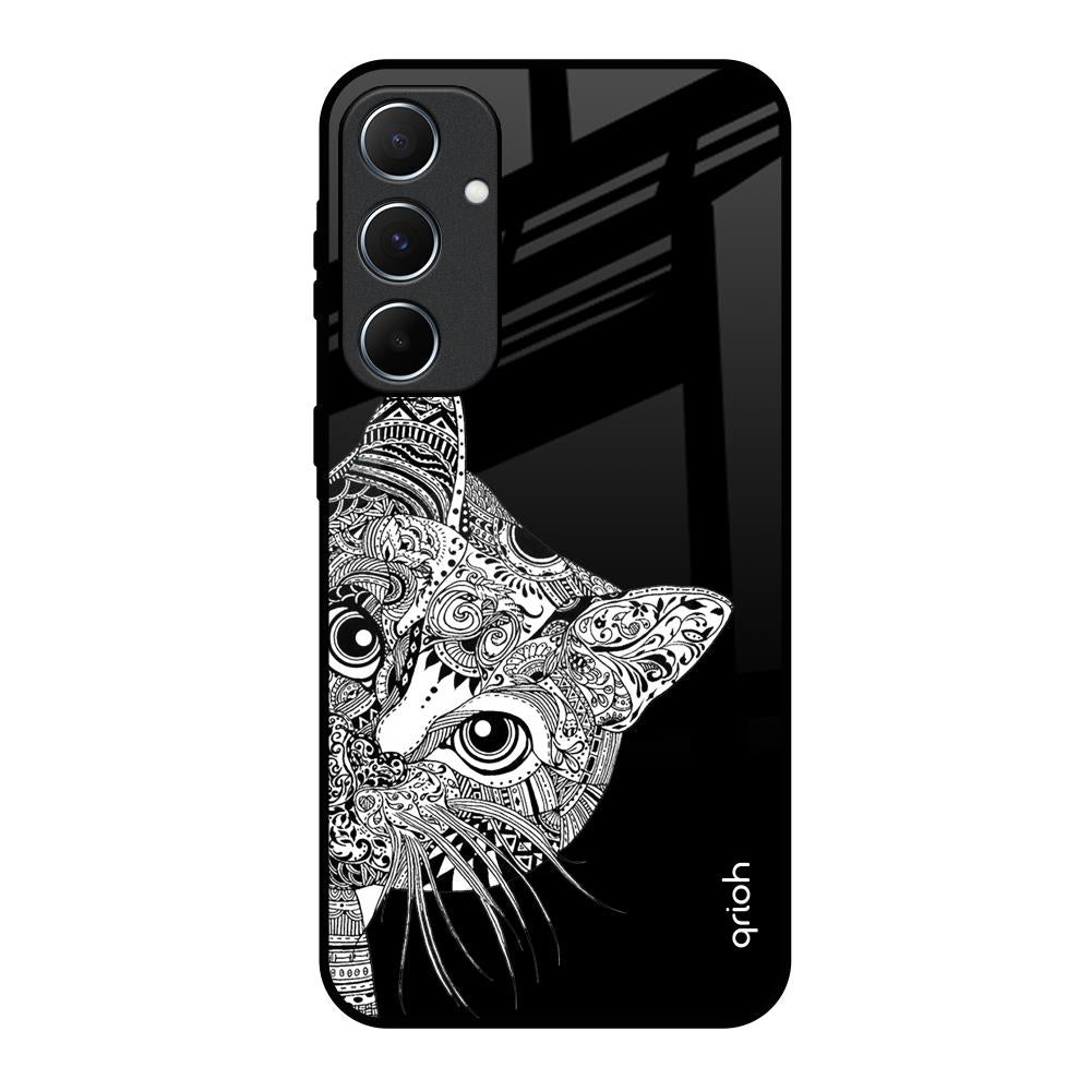 Kitten Mandala Samsung Galaxy A55 5G Glass Back Cover Online