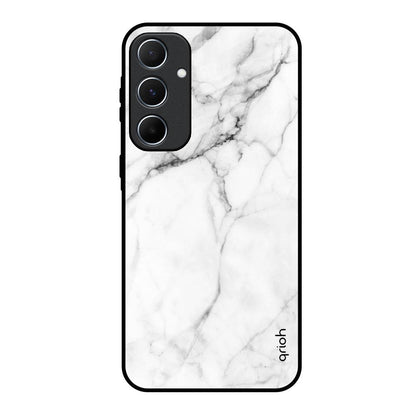 Modern White Marble Samsung Galaxy A55 5G Glass Back Cover Online