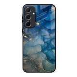 Blue Cool Marble Samsung Galaxy A55 5G Glass Back Cover Online