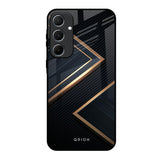 Sleek Golden & Navy Samsung Galaxy A55 5G Glass Back Cover Online