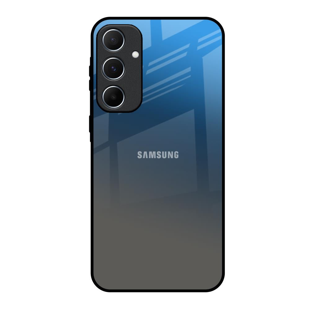 Blue Grey Ombre Samsung Galaxy A55 5G Glass Back Cover Online