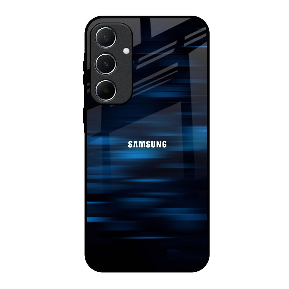 Blue Rough Abstract Samsung Galaxy A55 5G Glass Back Cover Online