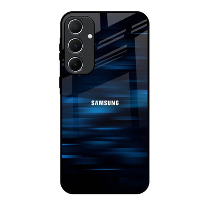 Blue Rough Abstract Samsung Galaxy A55 5G Glass Back Cover Online