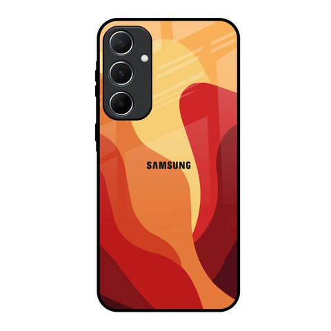 Magma Color Pattern Samsung Galaxy A55 5G Glass Back Cover Online