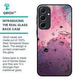 Space Doodles Glass Case for Samsung Galaxy A55 5G