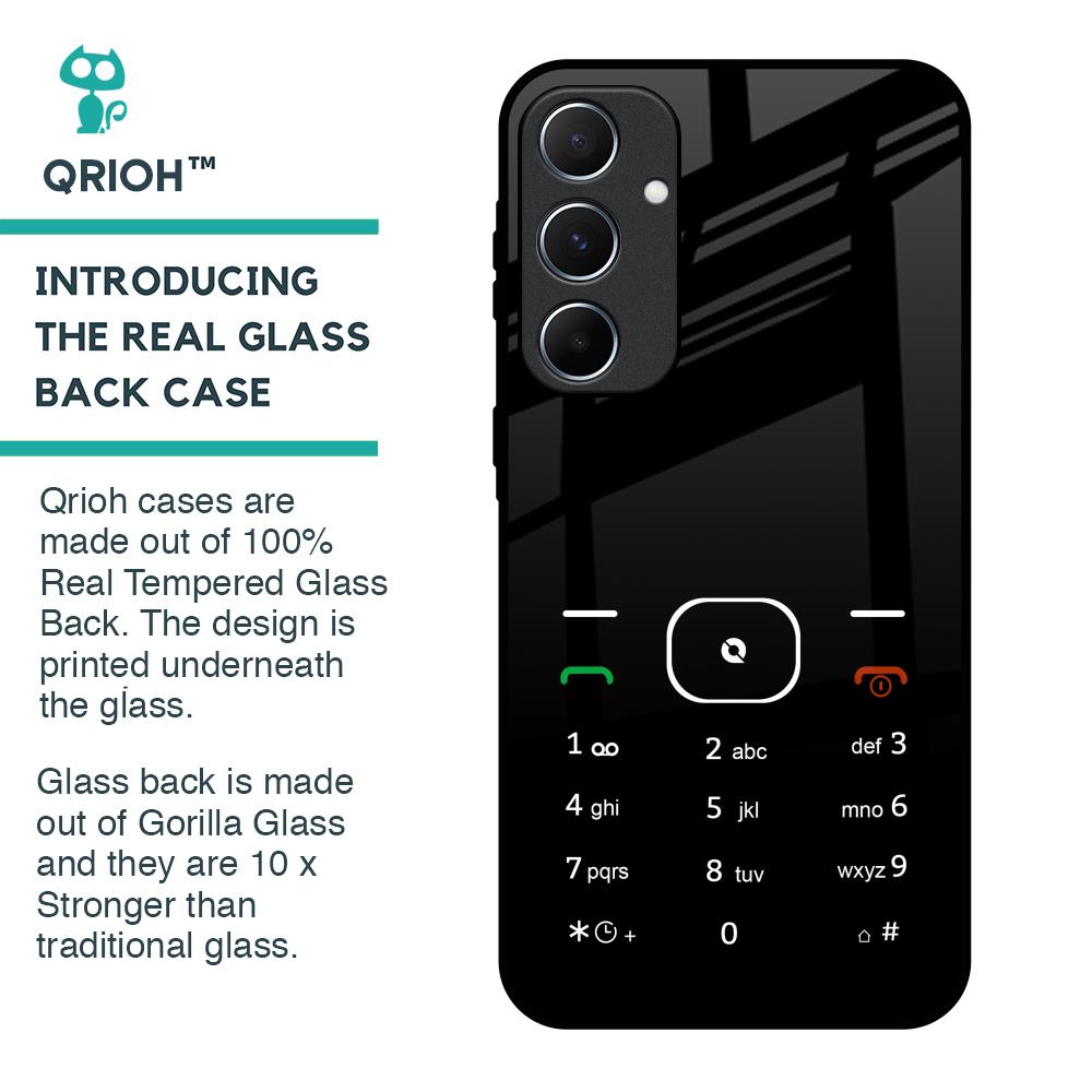 Classic Keypad Pattern Glass Case for Samsung Galaxy A55 5G