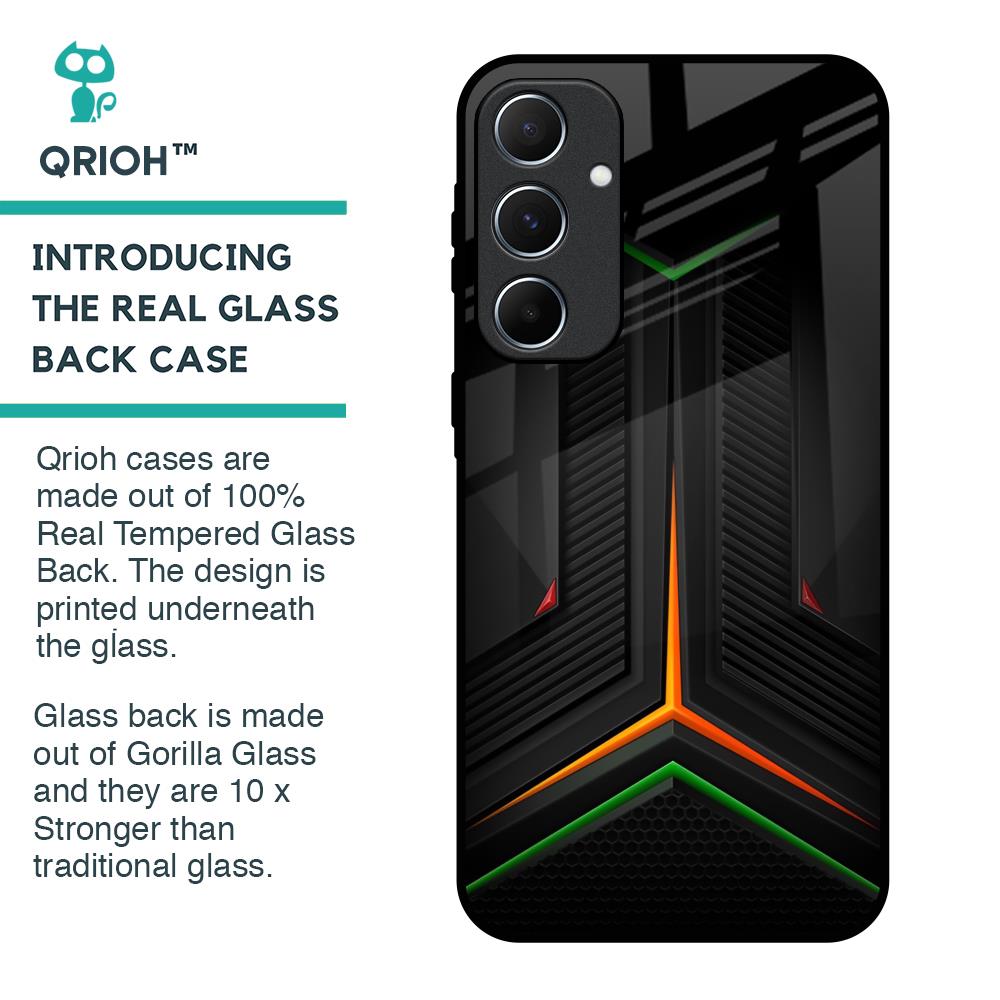 Modern Ultra Chevron Glass Case for Samsung Galaxy A55 5G