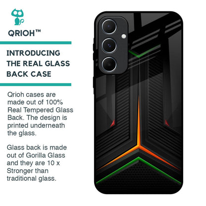 Modern Ultra Chevron Glass Case for Samsung Galaxy A55 5G