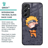 Orange Chubby Glass Case for Samsung Galaxy A55 5G