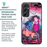 Radha Krishna Art Glass Case for Samsung Galaxy A55 5G