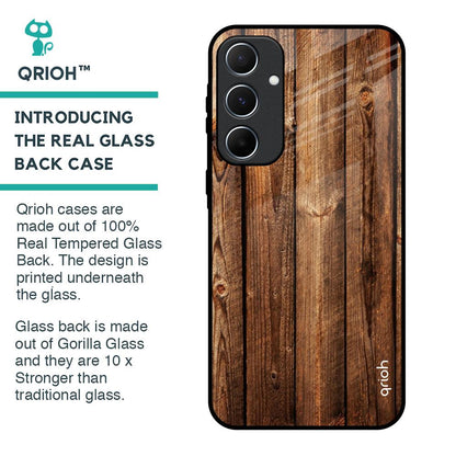 Timber Printed Glass Case for Samsung Galaxy A55 5G