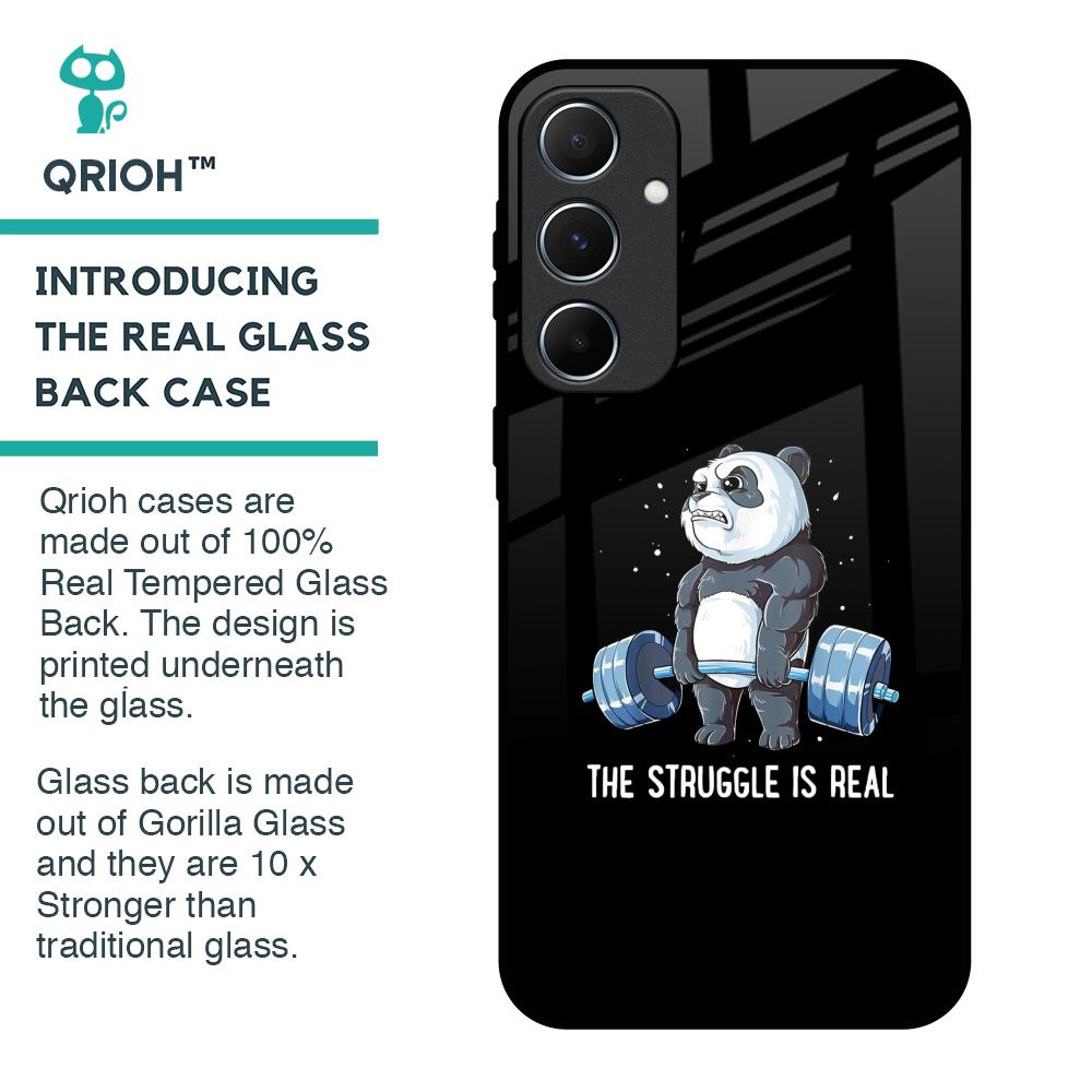 Real Struggle Glass Case for Samsung Galaxy A55 5G