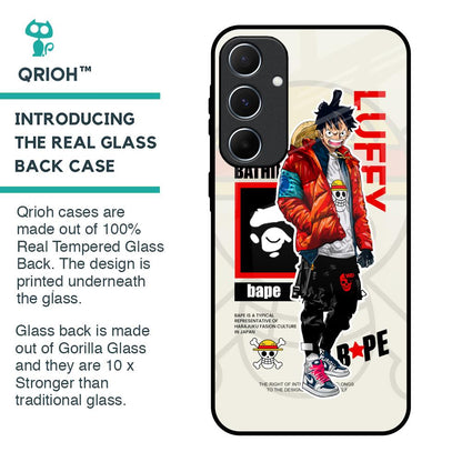 Bape Luffy Glass Case for Samsung Galaxy A55 5G