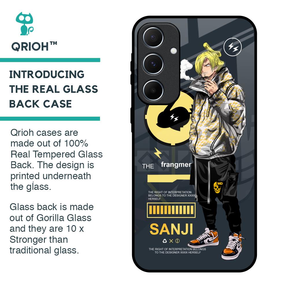Cool Sanji Glass Case for Samsung Galaxy A55 5G