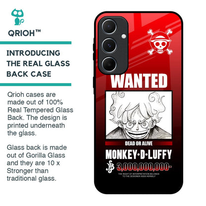 Luffy Wanted Glass Case for Samsung Galaxy A55 5G