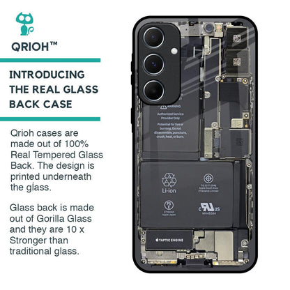 Skeleton Inside Glass Case for Samsung Galaxy A55 5G