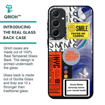 Smile for Camera Glass Case for Samsung Galaxy A55 5G