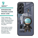 Space Travel Glass Case for Samsung Galaxy A55 5G