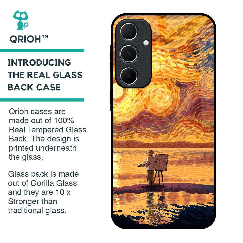 Sunset Vincent Glass Case for Samsung Galaxy A55 5G