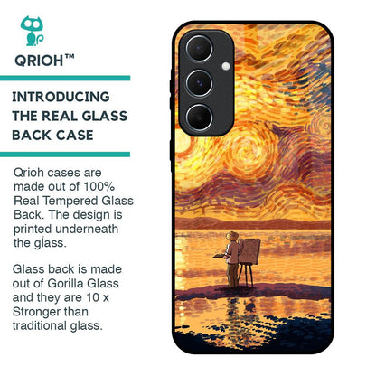Sunset Vincent Glass Case for Samsung Galaxy A55 5G