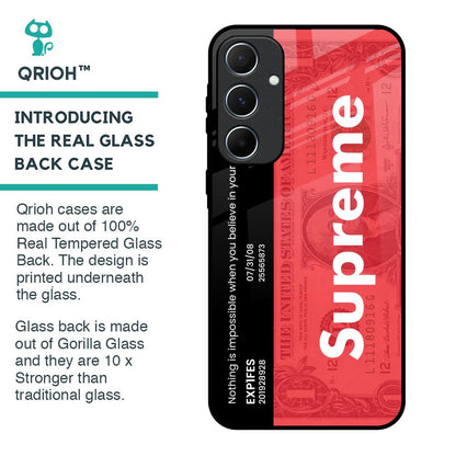 Supreme Ticket Glass Case for Samsung Galaxy A55 5G