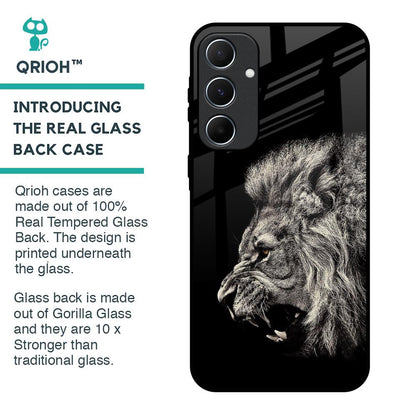 Brave Lion Glass Case for Samsung Galaxy A55 5G