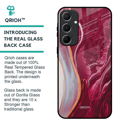 Crimson Ruby Glass Case for Samsung Galaxy A55 5G