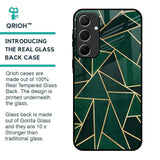 Abstract Green Glass Case For Samsung Galaxy A55 5G