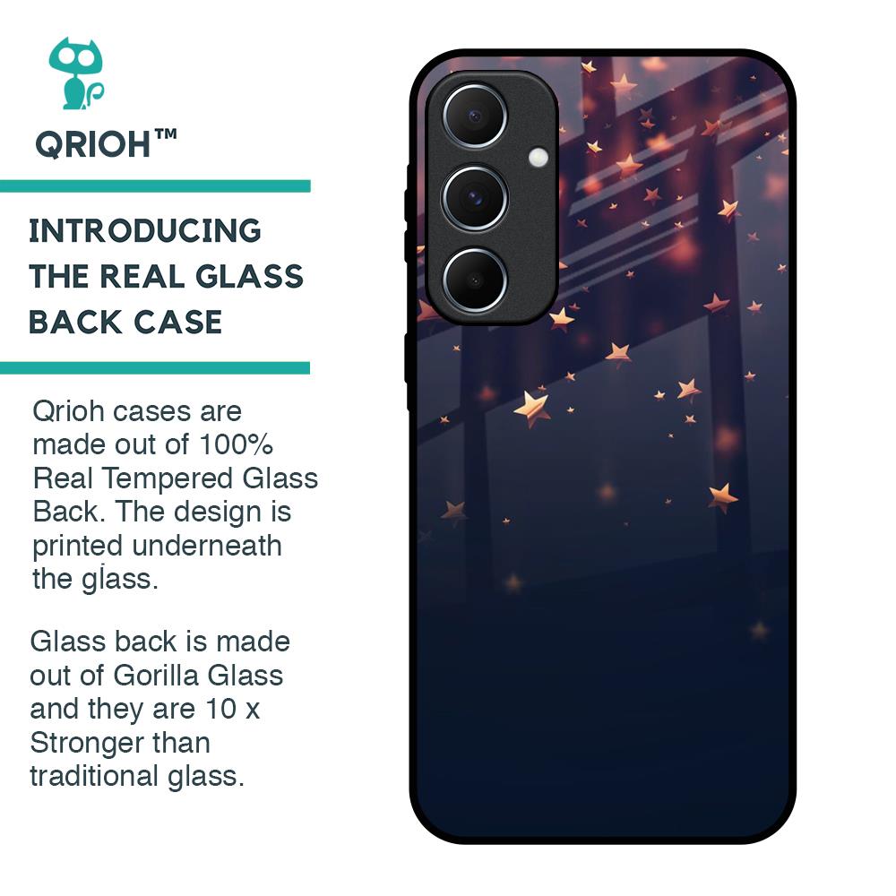 Falling Stars Glass Case For Samsung Galaxy A55 5G