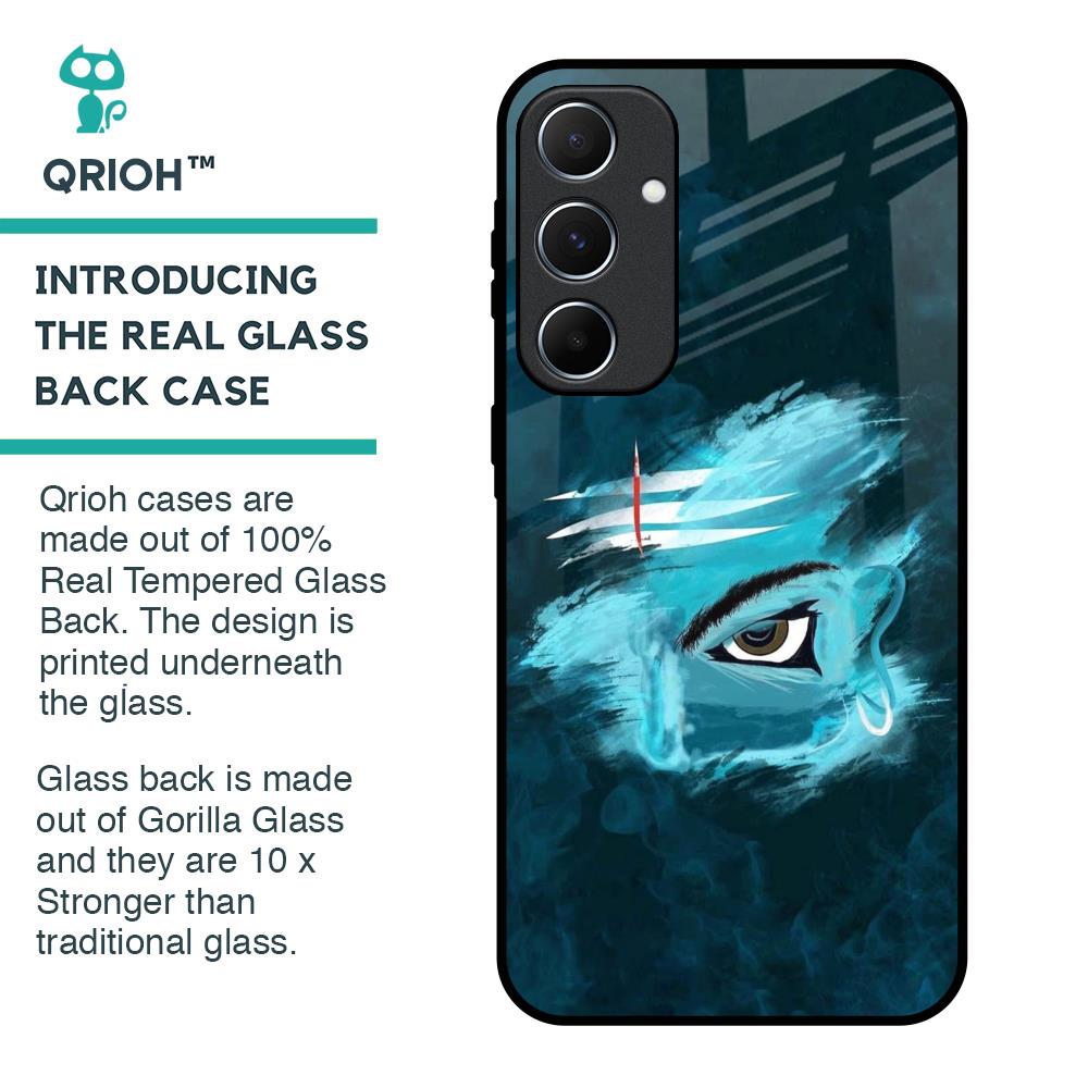 Power Of Trinetra Glass Case For Samsung Galaxy A55 5G