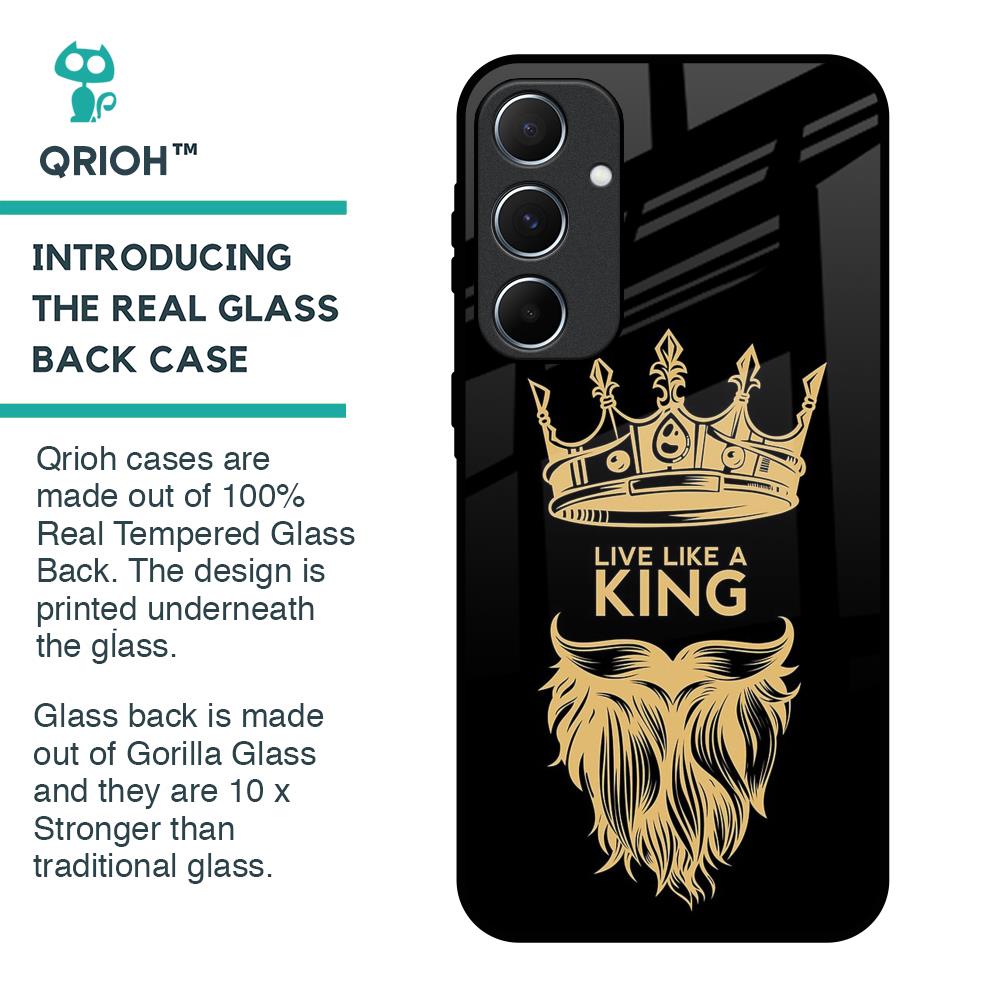 King Life Glass Case For Samsung Galaxy A55 5G
